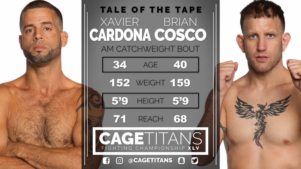 Cage Titans XLV: Xavier Cardona vs Brian Cosco