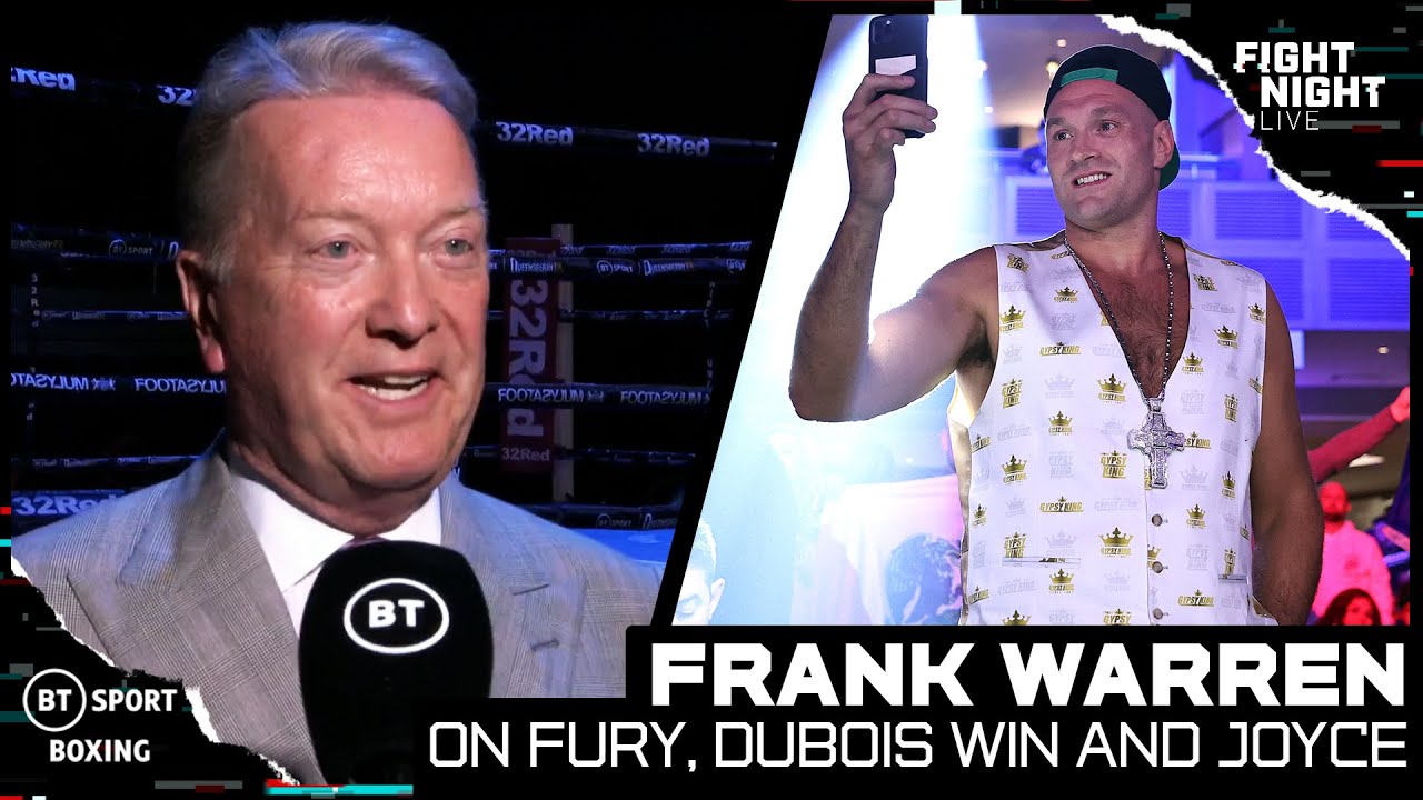 "Tyson Fury Is The Best." Frank Warren Previews Wilder 3, Hails Dubois Win And Gives Joyce Update background