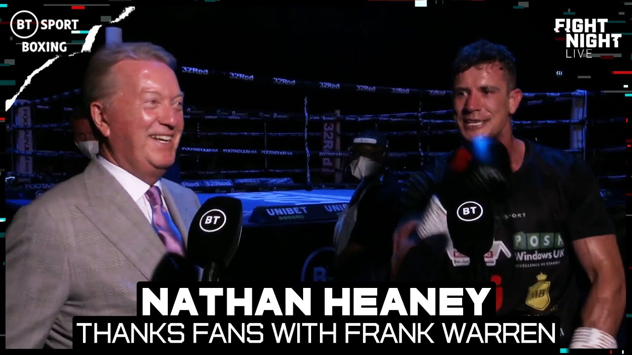 Nathan Heaney Thanks INCREDIBLE Noisy Stoke Fans As He Asks For Stadium Fight With Frank Warren background