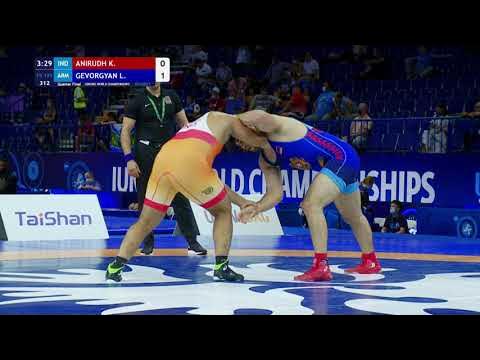 1/4 FS - 125 kg: K. ANIRUDH (IND) v. L. GEVORGYAN (ARM)