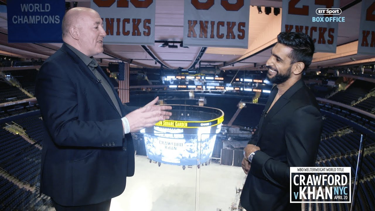 We took Amir Khan on a behind-the-scenes tour of the iconic MSG arena background