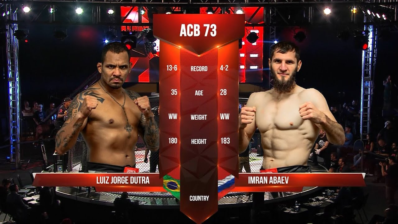 Луиз Джордже Дутра Мл. vs. Имран Абаев | Luiz Jorge Dutra Jr. vs. Imran Abaev | ACB 73 backdrop