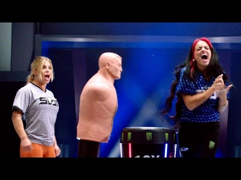 Nina Tries Her Hand At Power Slap | Slap Shorts background