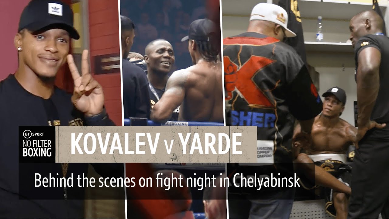Behind the scenes for Sergey Kovalev v Anthony Yarde | No Filter Boxing fight night episode background