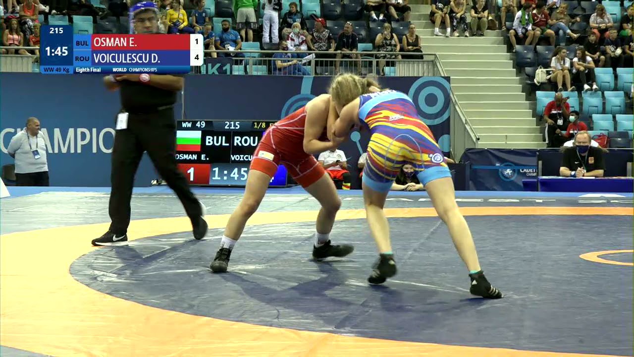 1/8 WW - 49 kg: E. OSMAN (BUL) v. D. VOICULESCU (ROU) background