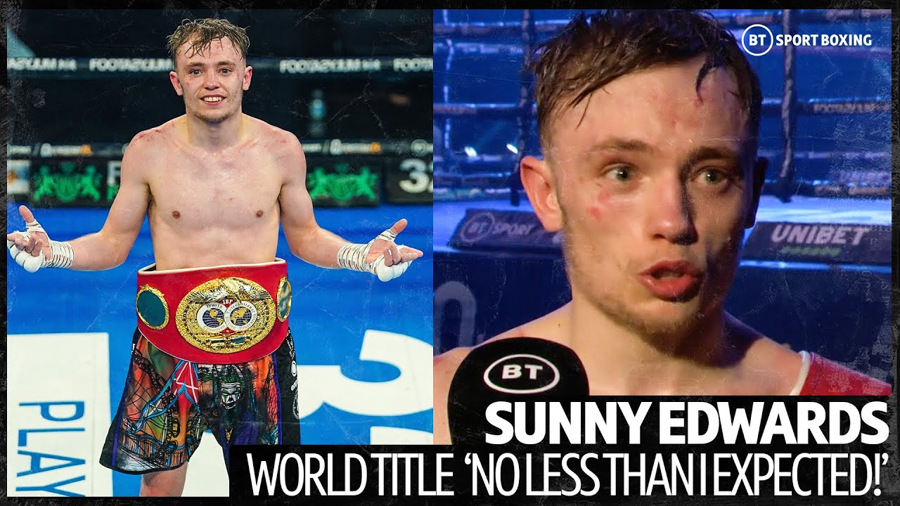 "No less than I expected!" Sunny Edwards celebrates incredible world title! background