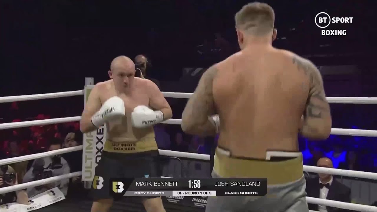 Full fight: Mark Bennett v Josh Sandland | Ultimate Boxxer semi-final background