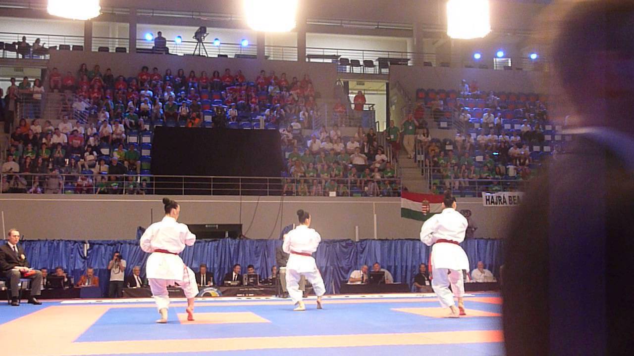 FYROM Kata Team Female Bronze match. 48th European Karate Championships | WORLD KARATE FEDERATION
