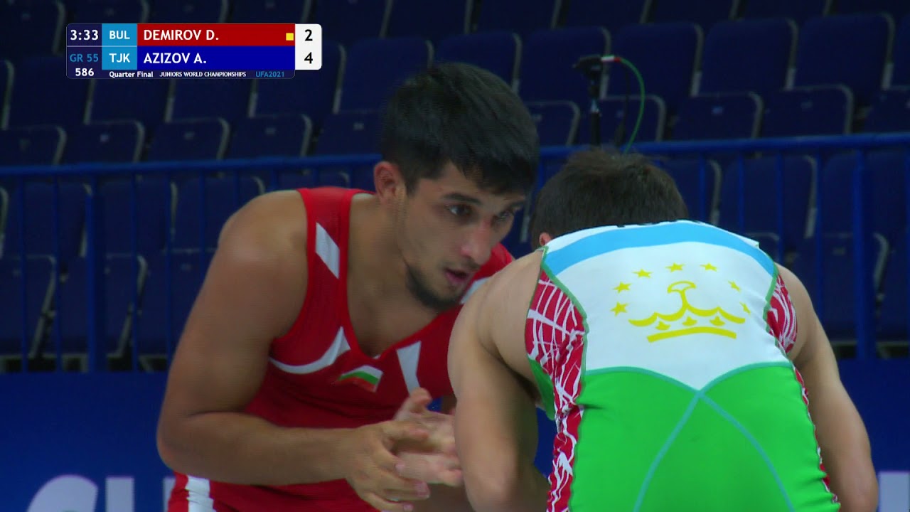 1/4 GR - 55 kg: D. DEMIROV (BUL) v. A. AZIZOV (TJK)