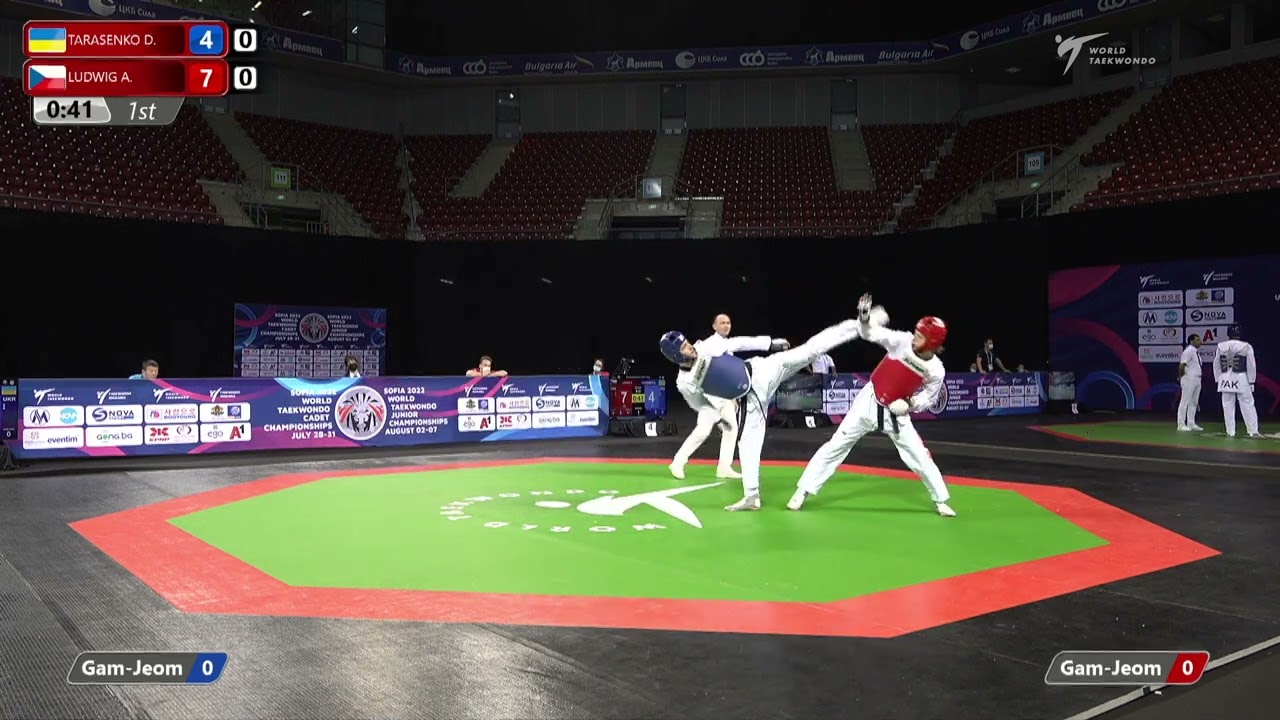 412 R32 Men 78kg UKR TARASENKO D CZE LUDWIG A background