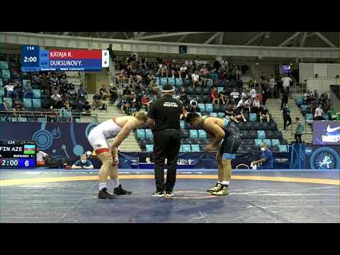 1/4 FS - 92 kg: R. KATAJA (FIN) v. Y. DURSUNOV (AZE)