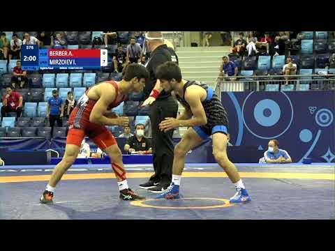 1/8 GR - 71 kg: A. BERBER (TUR) v. I. MIRZOIEV (UKR) background