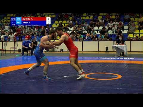 GOLD GR - 82 kg: K. KONDRIC (CRO) v. A. AKIEV (RWF) background