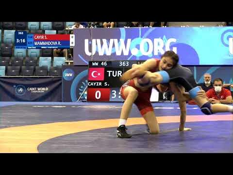 1/2 WW - 46 kg: S. CAYIR (TUR) v. R. MAMMADOVA (AZE)