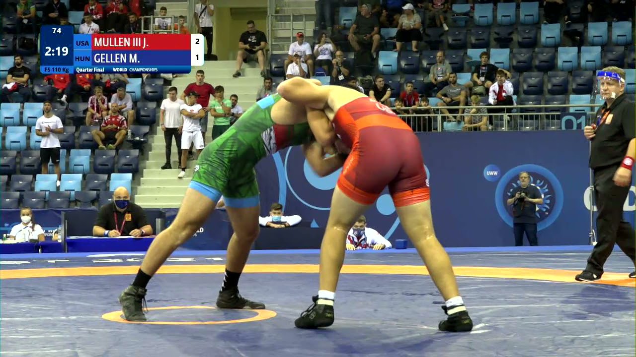 1/4 FS - 110 kg: J. MULLEN III (USA) v. M. GELLEN (HUN)