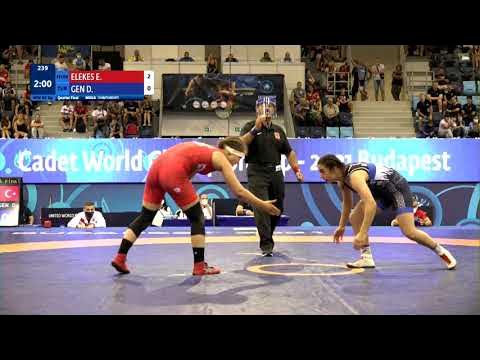 1/4 WW - 65 kg: E. ELEKES (HUN) v. D. GEN (TUR) background