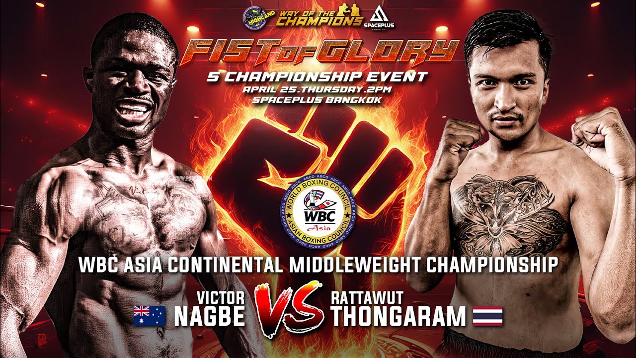 Victor Nagbe 🇦🇺 VS Rattawut Thongaram 🇹🇭 | April 25, 2024