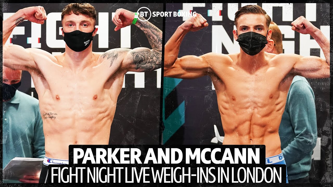 Zach Parker And Dennis McCann In SUPERB Condition At Fight Night Live Weigh-In background