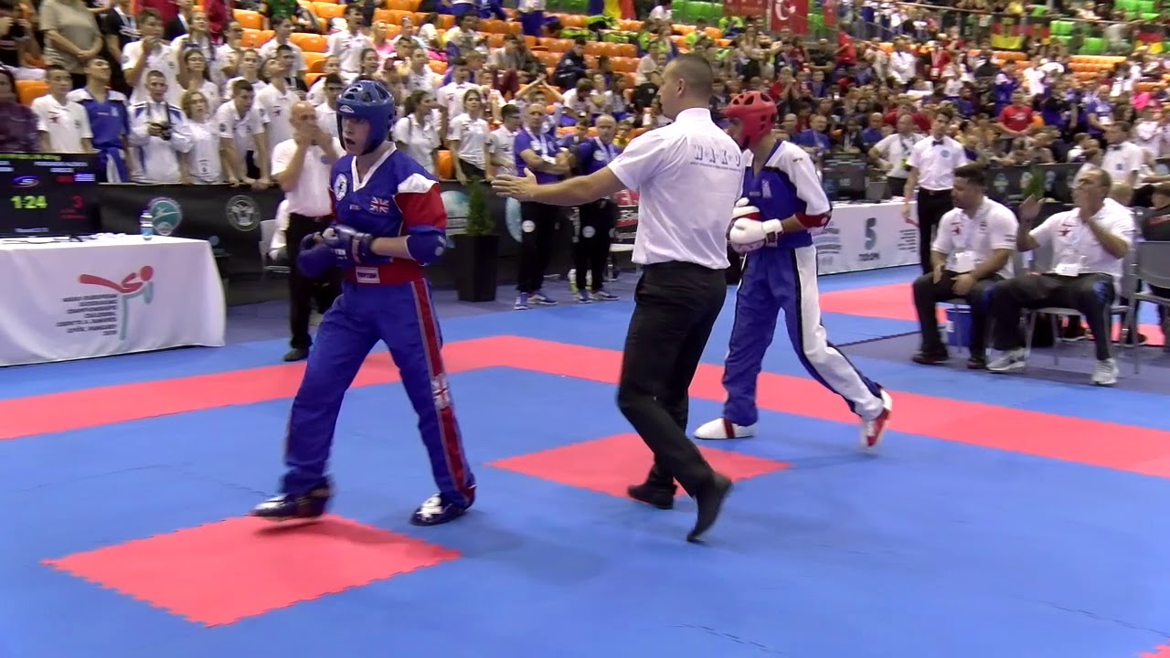 Jack Buckley v Alexios Poronidis WAKO European Championships 2019 background