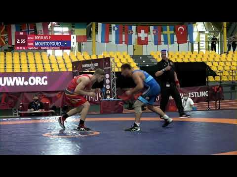 1/8 FS - 70 kg: E. NYULAS (ROU) v. I. MOUSTOPOULOS (GRE)