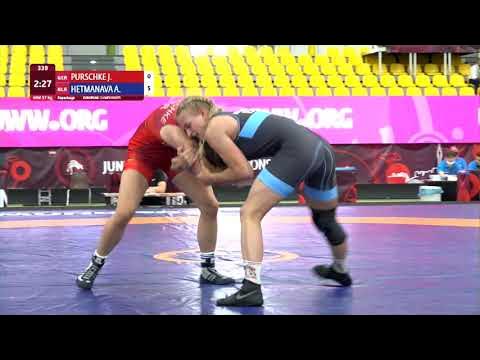 Repechage WW - 57 kg: J. PURSCHKE (GER) v. A. HETMANAVA (BLR)