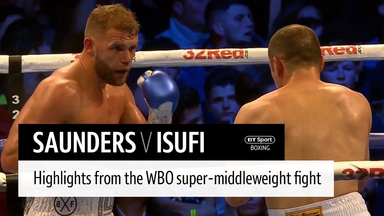 Billy Joe Saunders v Shefat Isufi highlights background