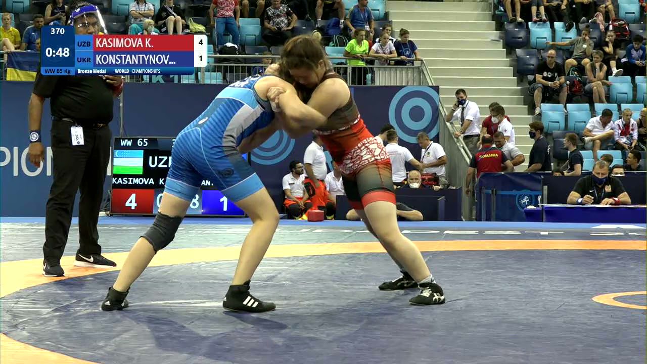 BRONZE WW - 65 kg: K. KASIMOVA (UZB) v. D. KONSTANTYNOV (UKR)