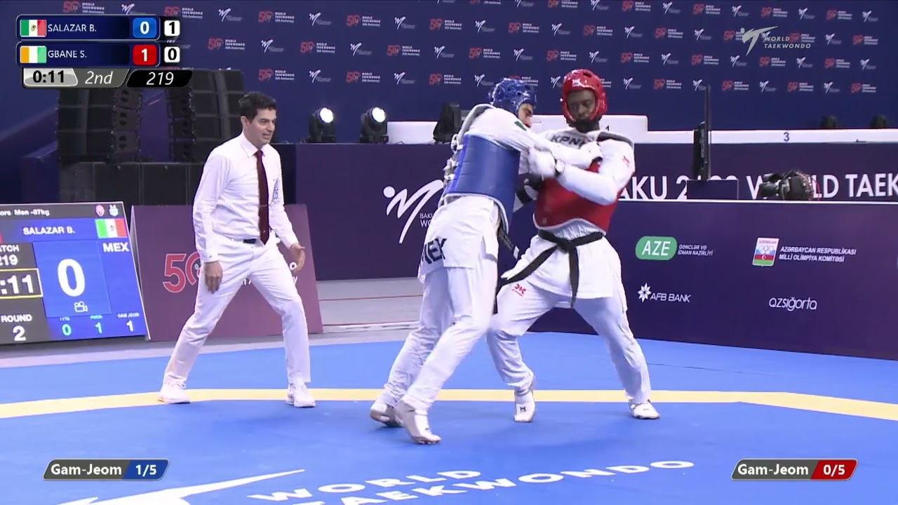 219 R32 Men 87kg MEX SALAZAR B CIV GBANE S