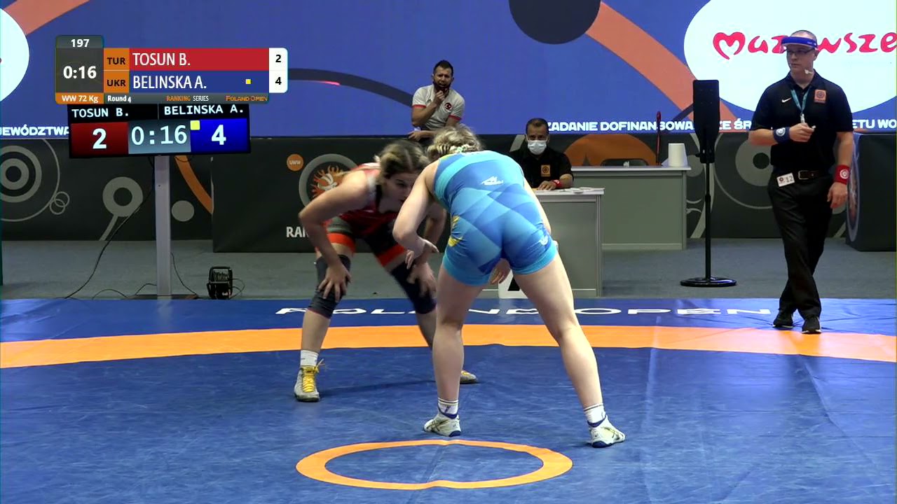 Round 4 WW - 72 kg: B. TOSUN (TUR) v. A. BELINSKA (UKR)