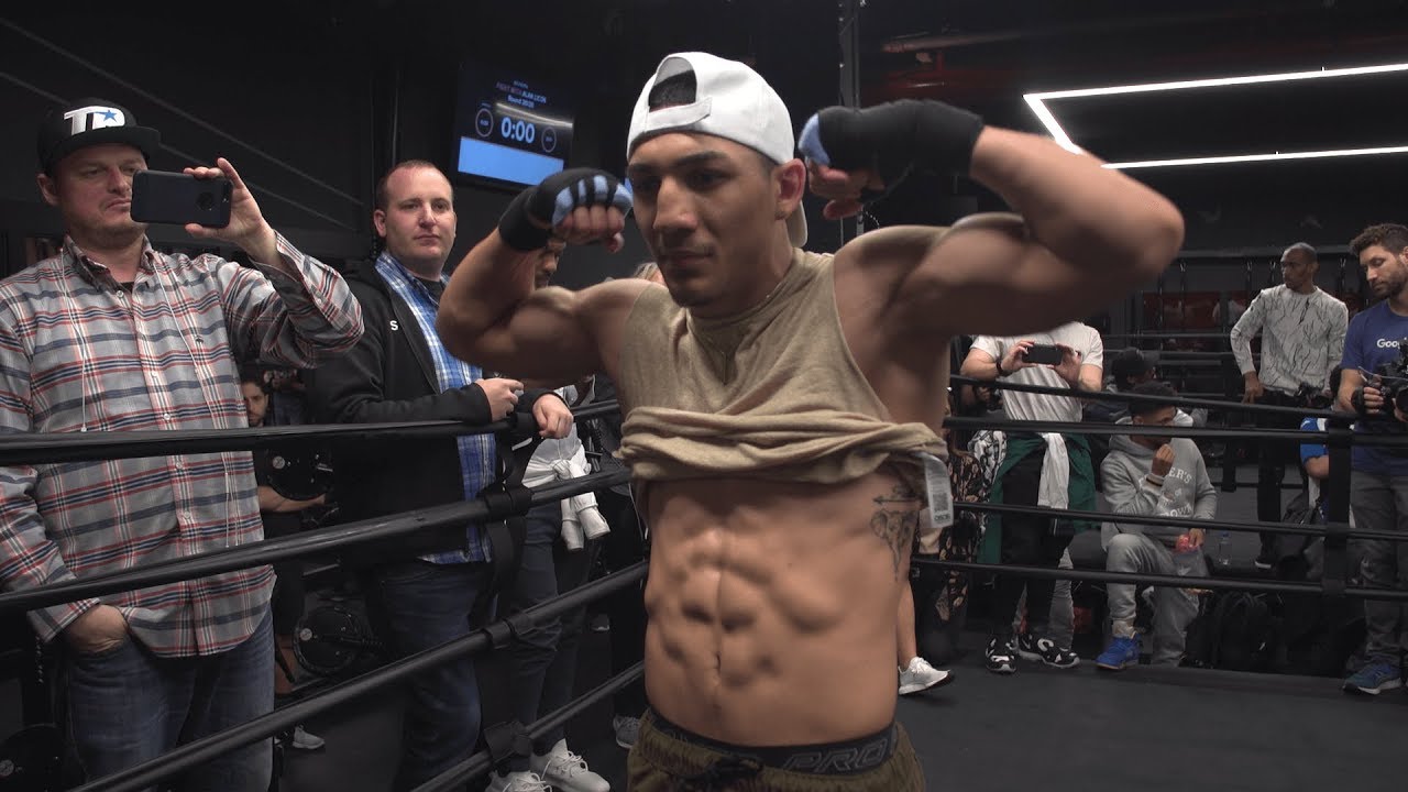 "**** Lomachenko!" Teofimo Lopez trash talk after media workout