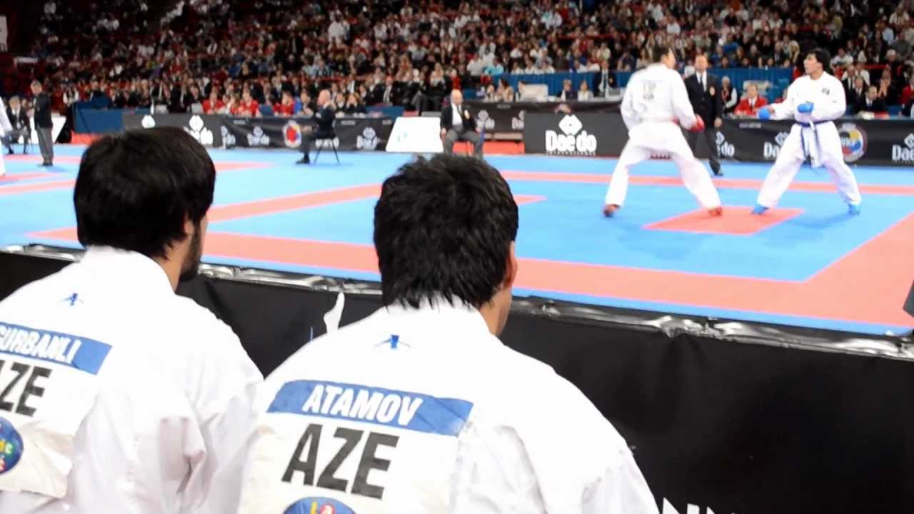Spain vs Azerbaijan - Male Team Kumite Eliminatory rounds - 2012 World Karate Championships