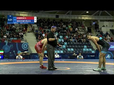1/8 FS - 110 kg: K. KAMINSKI (POL) v. A. MASOUMI VALA (IRI)