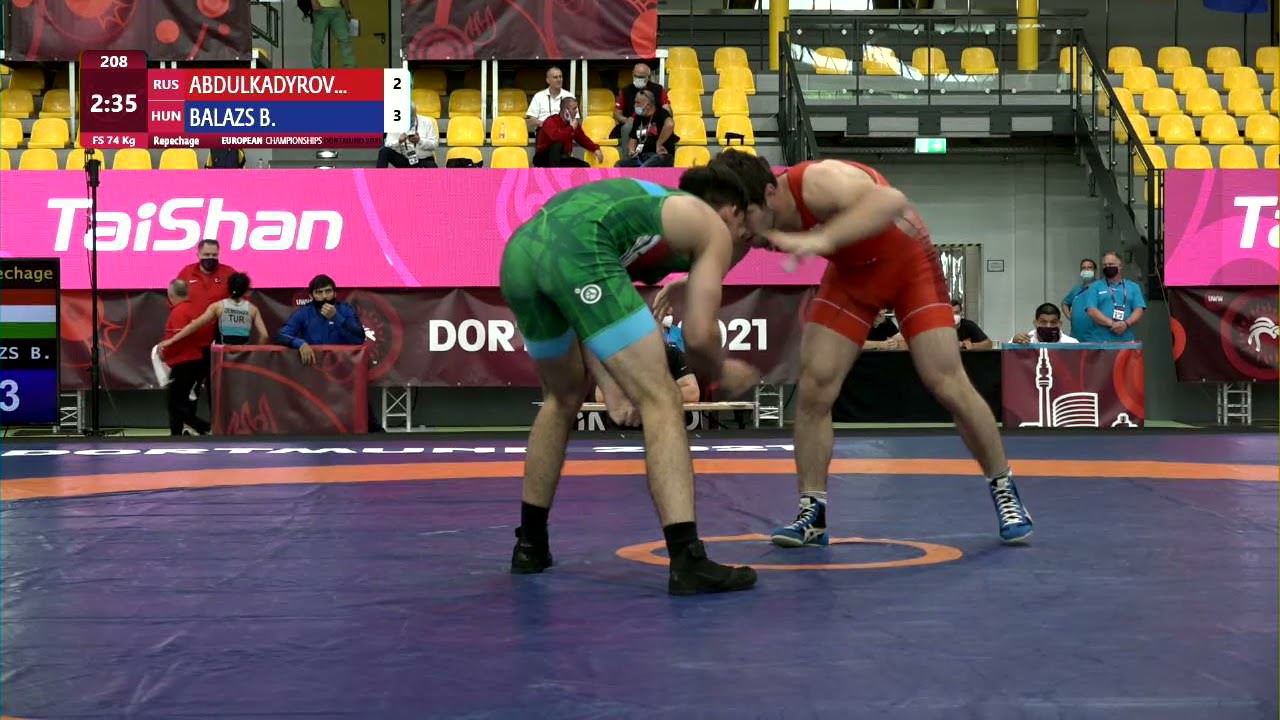 Repechage FS - 74 kg: M. ABDULKADYROV (RUS) v. B. BALAZS (HUN)