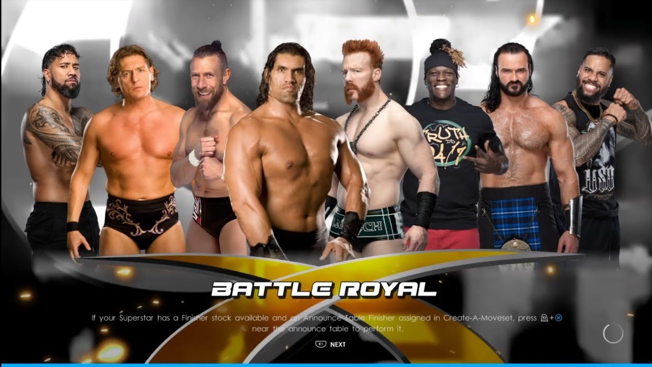 WrestleMania 27 Battle Royal. WWE 2K22