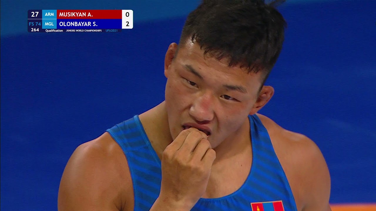 Qual. FS - 74 kg: A. MUSIKYAN (ARM) v. S. OLONBAYAR (MGL)