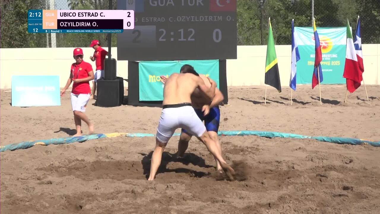 Cesar Andres UBICO ESTRADA (GUA) vs. Omer OZYILDIRIM (TUR) • B | Round 1 • Men's BW 90Kg