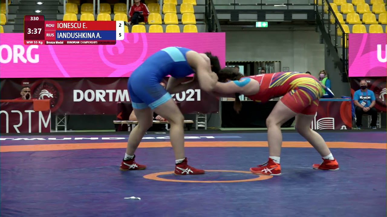 BRONZE WW - 55 kg: E. IONESCU (ROU) v. A. IANDUSHKINA (RUS)