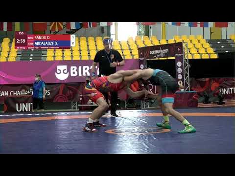 1/4 FS - 61 kg: D. SANDU (ROU) v. D. ABDALADZE (GEO)