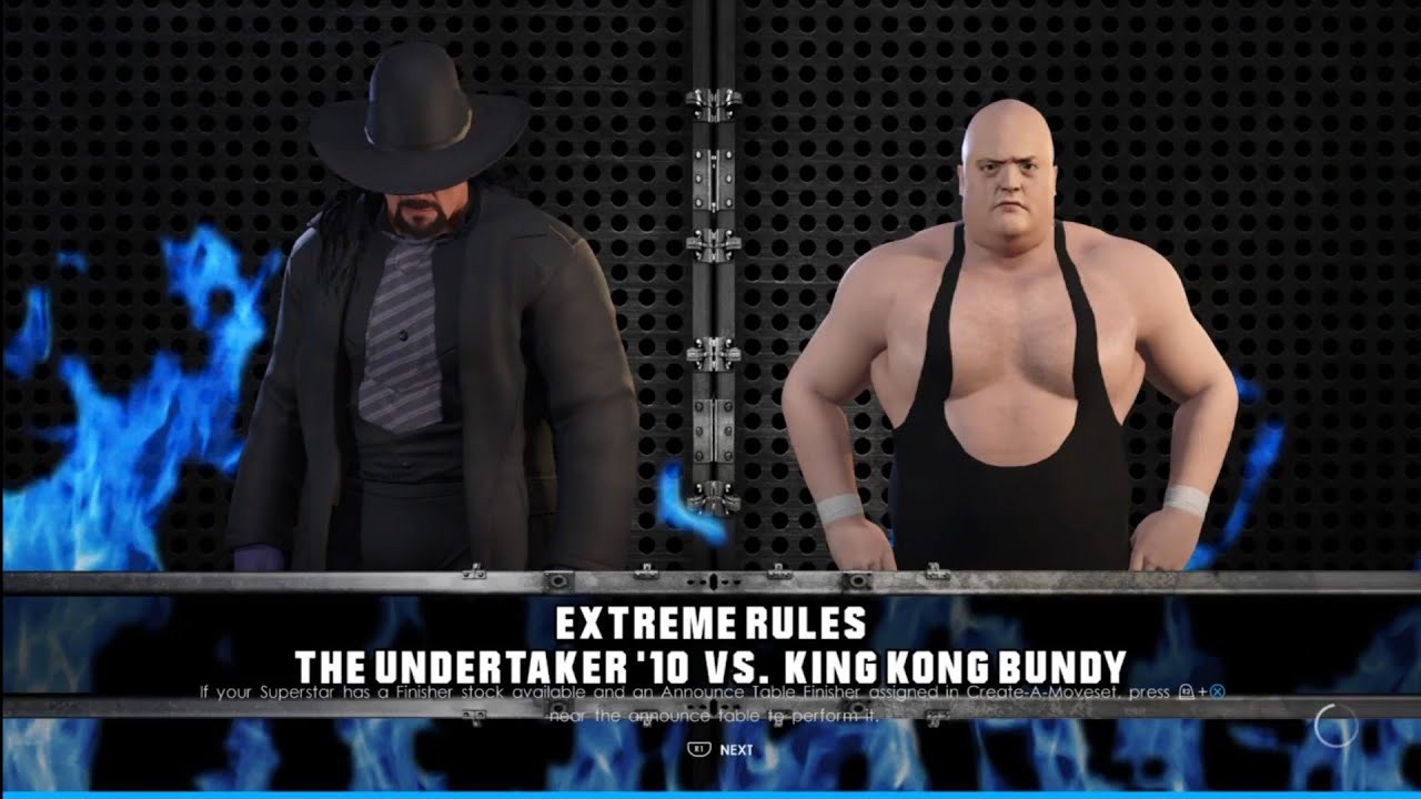 The Undertaker vs King Kong Bundy Graveyard Street Fight. WWE 2K22