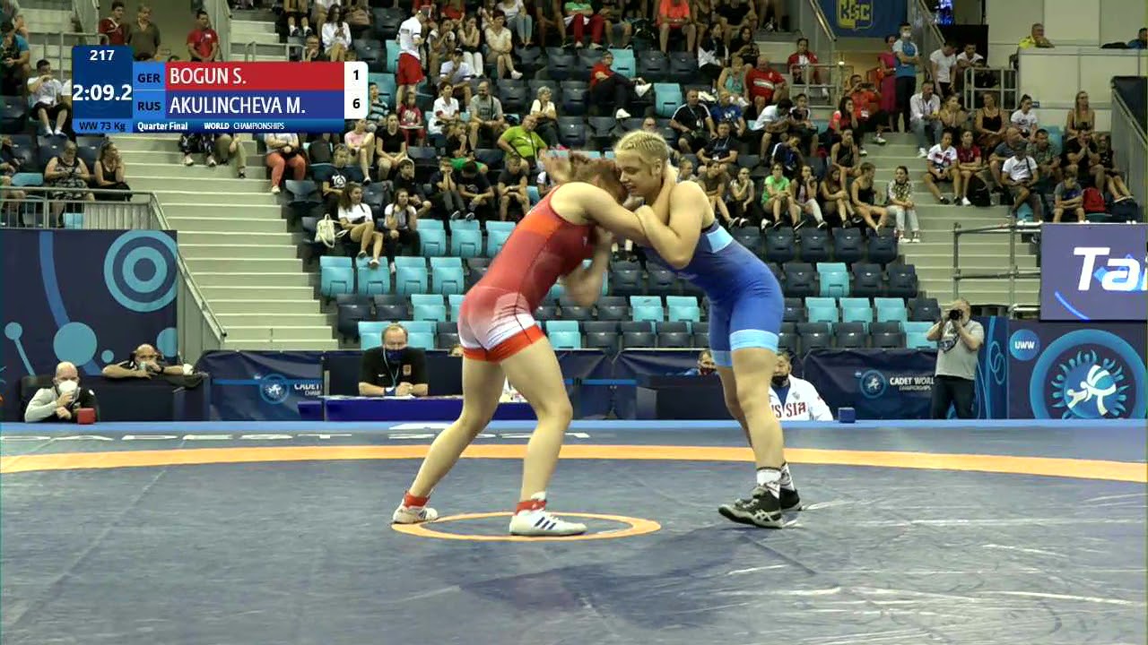 1/4 WW - 73 kg: S. BOGUN (GER) v. M. AKULINCHEVA (RUS)