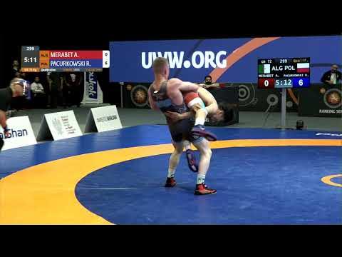 Qual. GR - 72 kg: A. MERABET (ALG) v. R. PACURKOWSKI (POL)