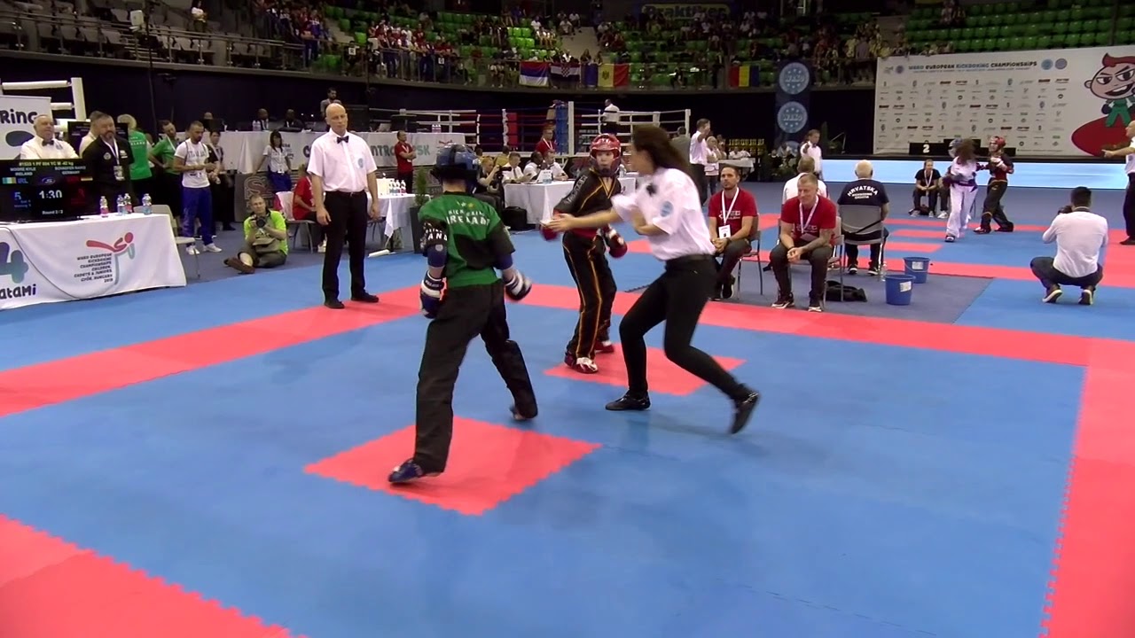 Kyle Moore v Raiko Schaeffer WAKO European Championships 2019 background