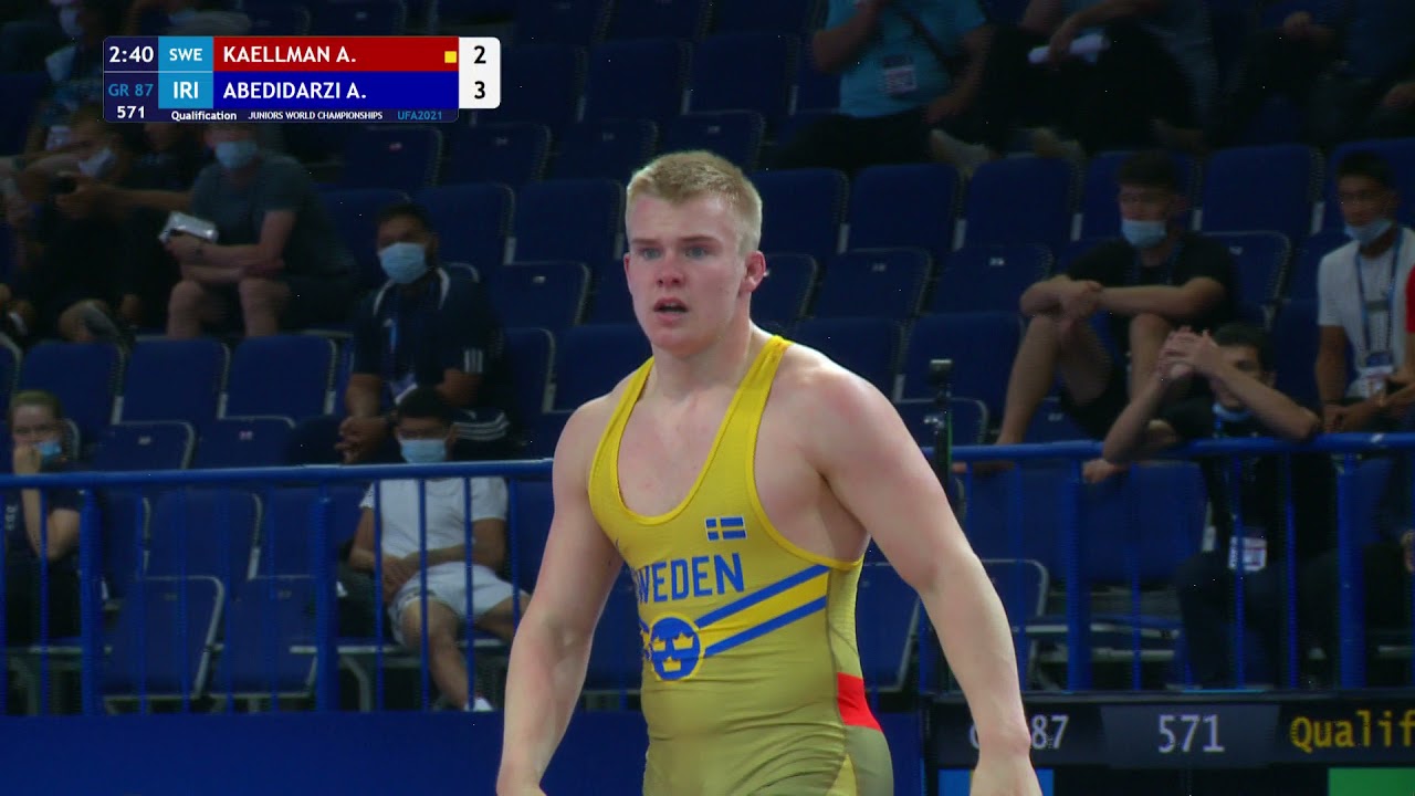 Qual. GR - 87 kg: A. KAELLMAN (SWE) v. A. ABEDIDARZI (IRI)