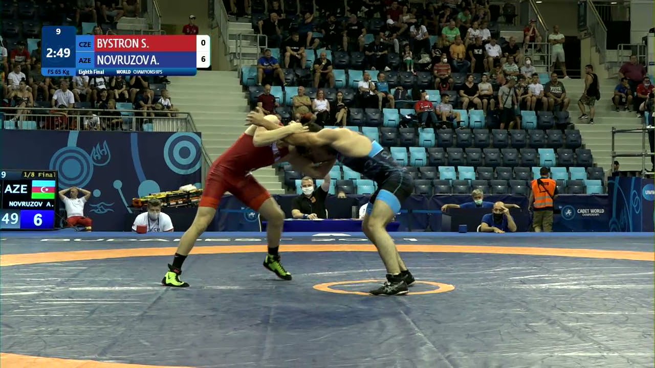 1/8 FS - 65 kg: S. BYSTRON (CZE) v. A. NOVRUZOV (AZE)
