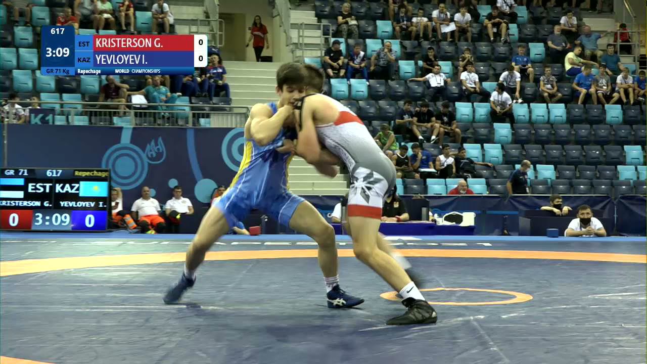 Repechage GR - 71 kg: G. KRISTERSON (EST) v. I. YEVLOYEV (KAZ)