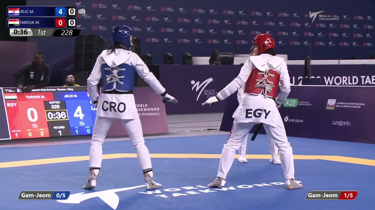 228 Quarter final Women 73kg CRO JELIC M EGY FAROUK M