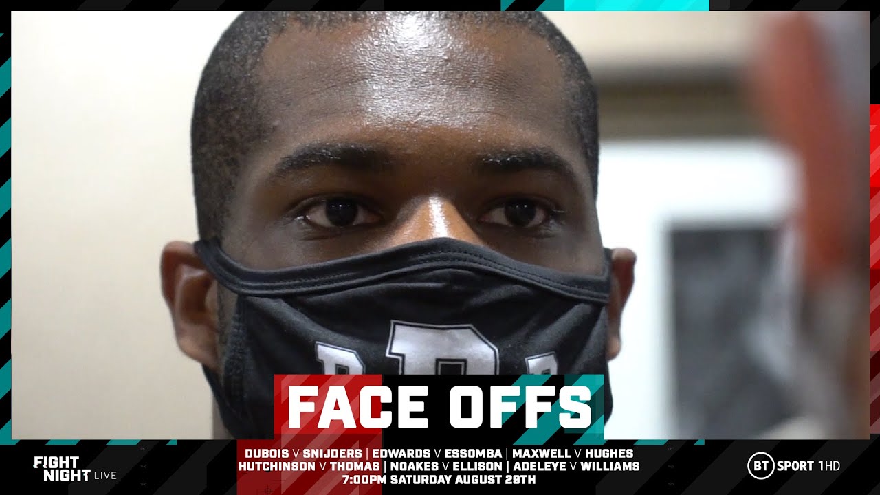 Daniel Dubois shares intense face off with Ricardo Snijders! background