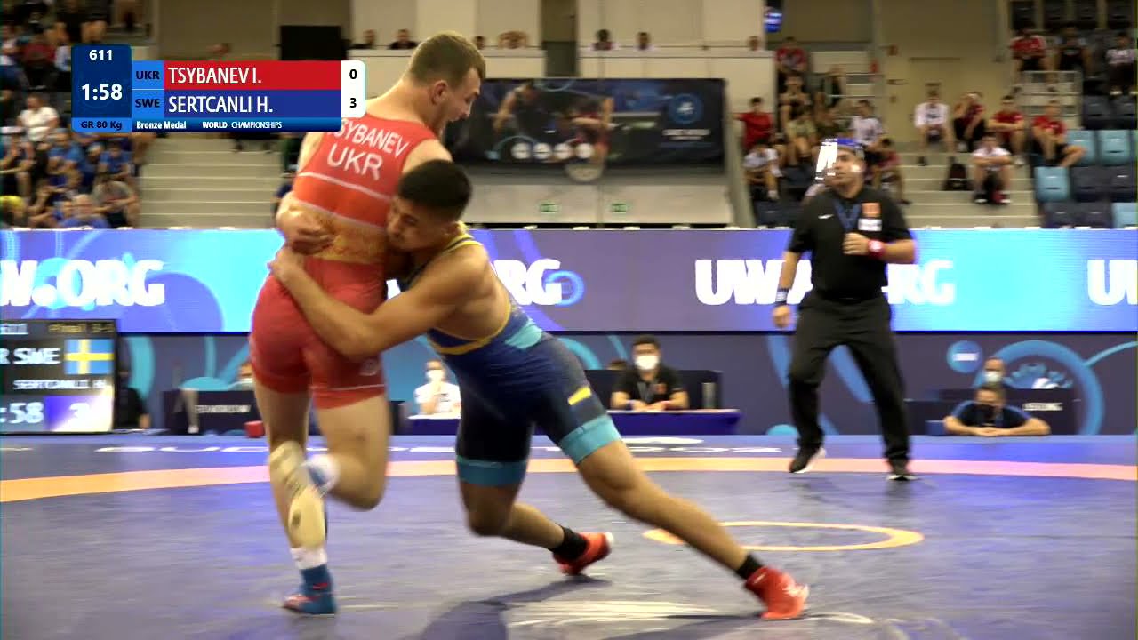 BRONZE GR - 80 kg: I. TSYBANEV (UKR) v. H. SERTCANLI (SWE)