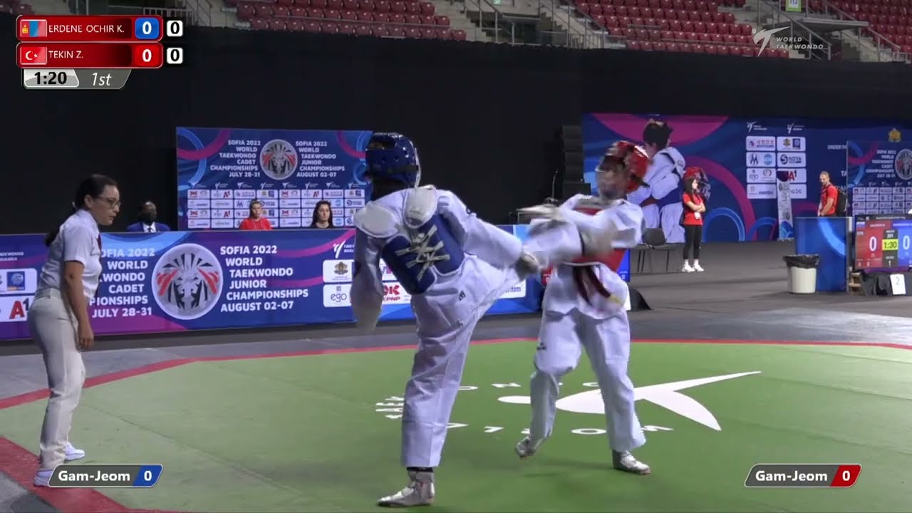 101 R64 Girls 44kg MGL ERDENE OCHIR K TUR TEKIN Z