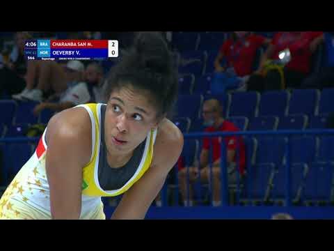 Repechage WW - 62 kg: M. CHARAMBA SAN (BRA) v. V. OEVERBY (NOR) background